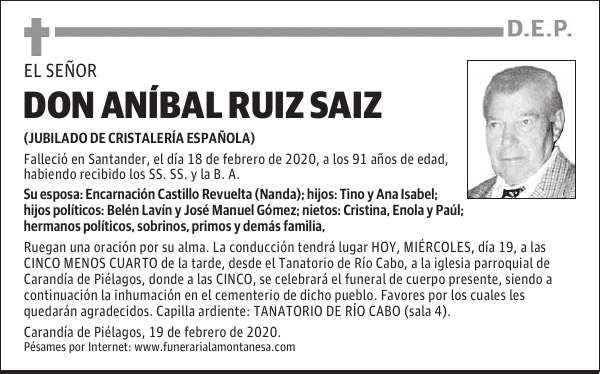 DON ANÍBAL RUIZ SAIZ