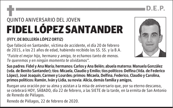 FIDEL LÓPEZ SANTANDER