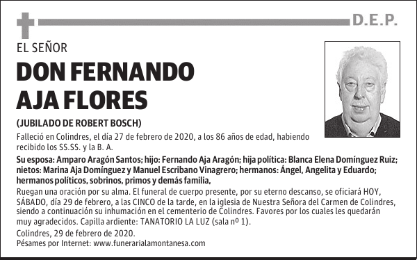 DON FERNANDO AJA FLORES