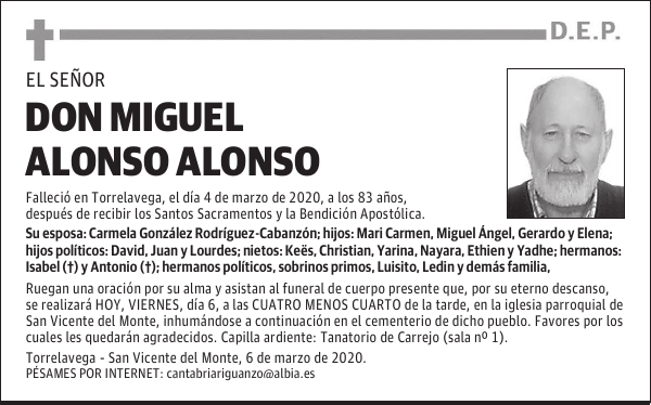 DON MIGUEL ALONSO ALONSO