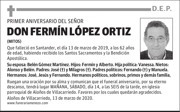 DON FERMÍN LÓPEZ ORTIZ