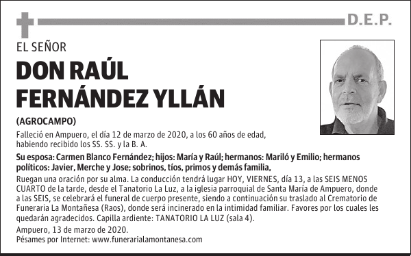 DON RAÚL FERNÁNDEZ YLLÁN