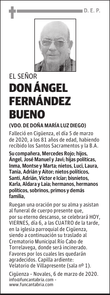 DON ÁNGEL FERNÁNDEZ BUENO