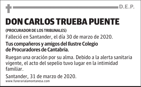 DON CARLOS TRUEBA PUENTE