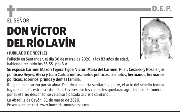 DON VÍCTOR DEL RÍO LAVÍN