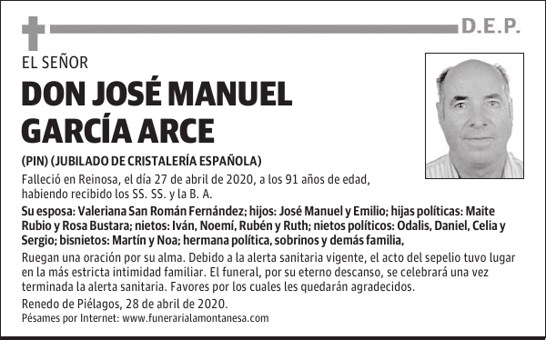 DON JOSÉ MANUEL GARCÍA ARCE