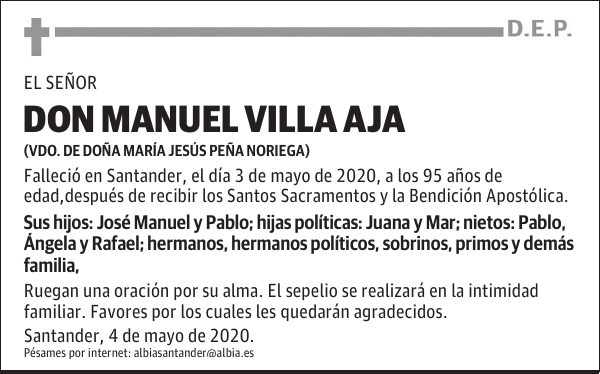 DON MANUEL VILLA AJA