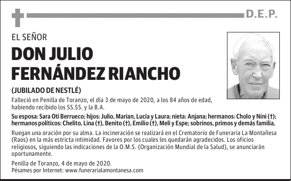 DON JULIO FERNÁNDEZ RIANCHO