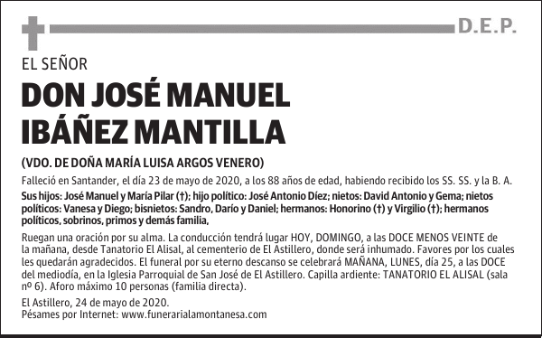 DON JOSÉ MANUEL IBÁÑEZ MANTILLA