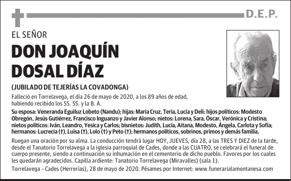 DON JOAQUÍN DOSAL DÍAZ