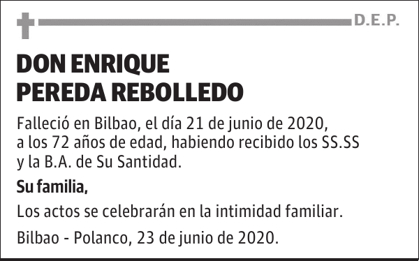 DON ENRIQUE PEREDA REBOLLEDO