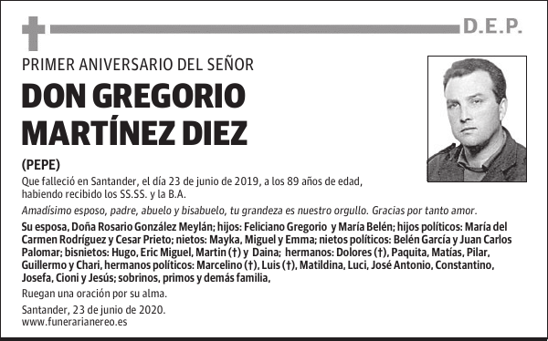 DON GREGORIO MARTÍNEZ DIEZ