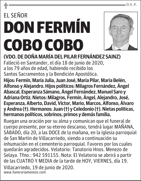 DON FERMÍN COBO COBO