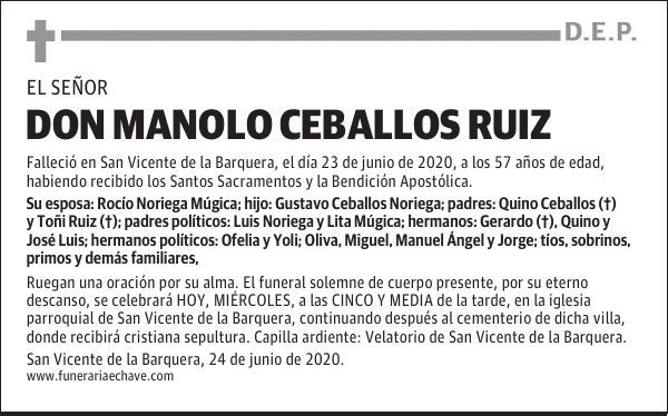 DON MANOLO CEBALLOS RUIZ