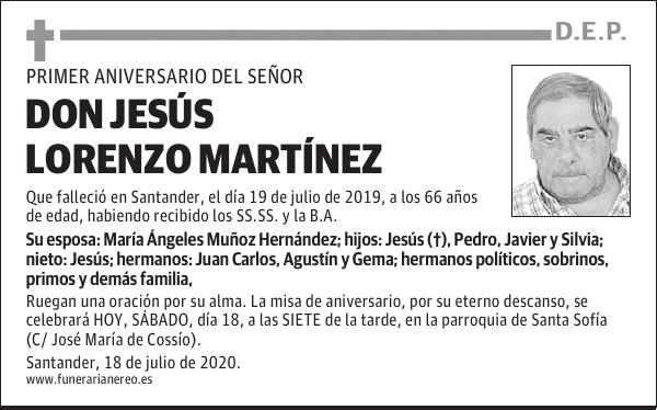 DON JESÚS LORENZO MARTÍNEZ