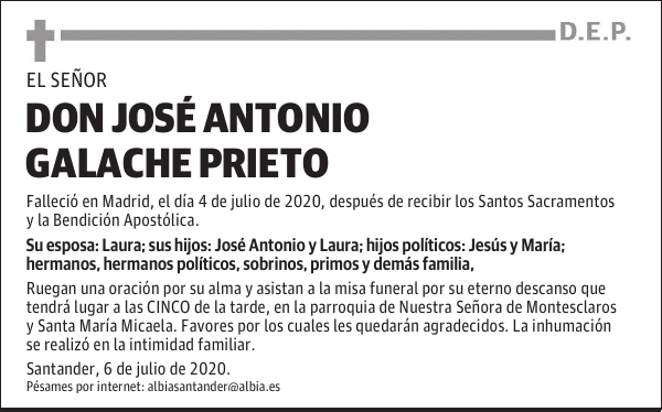 DON JOSÉ ANTONIO GALACHE PRIETO