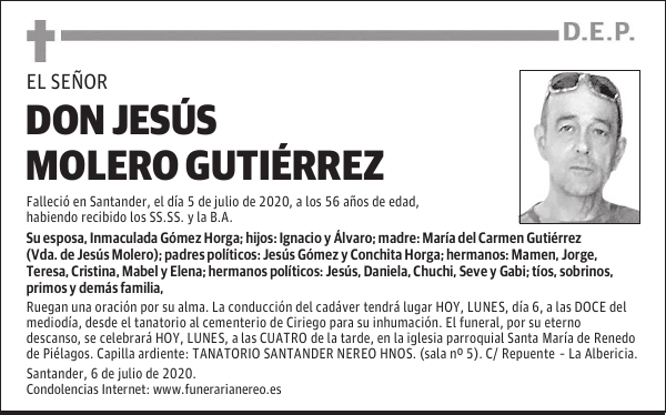 DON JESÚS MOLERO GUTIÉRREZ