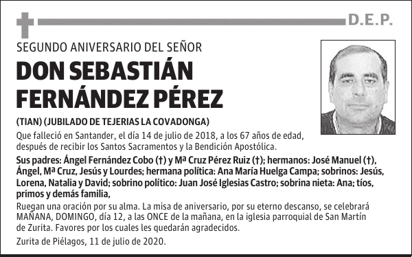 DON SEBASTIÁN FERNÁNDEZ PÉREZ