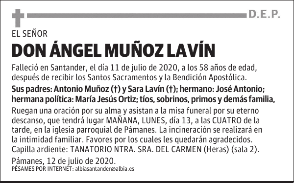 DON ÁNGEL MUÑOZ LAVÍN