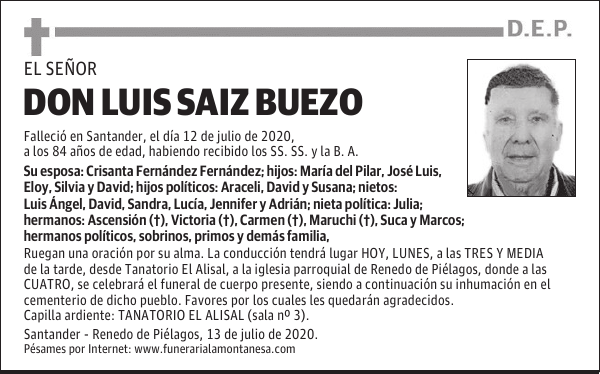 DON LUIS SAIZ BUEZO