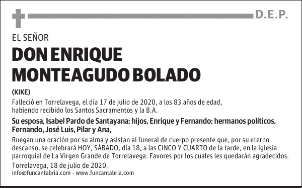DON ENRIQUE MONTEAGUDO BOLADO