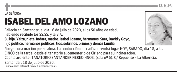ISABEL DEL AMO LOZANO