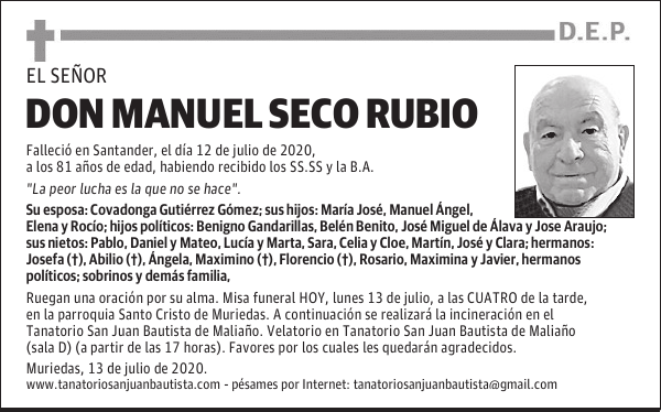 DON MANUEL SECO RUBIO