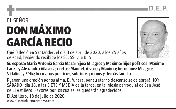 DON MÁXIMO GARCÍA RECIO