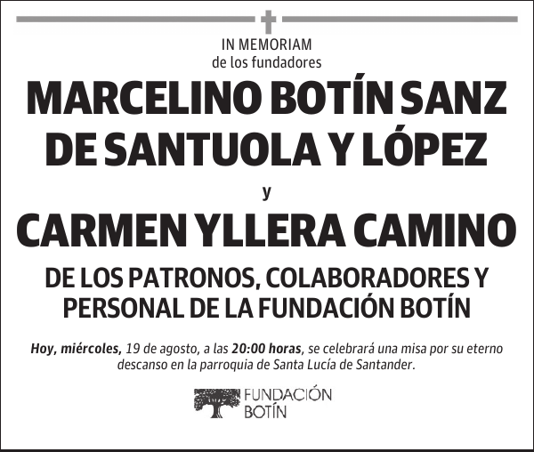 MARCELINO BOTÍN SANZ DE SANTUOLA Y LÓPEZ