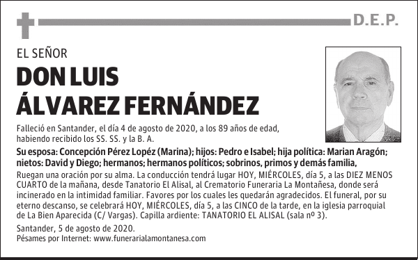 DON LUIS ÁLVAREZ FERNÁNDEZ