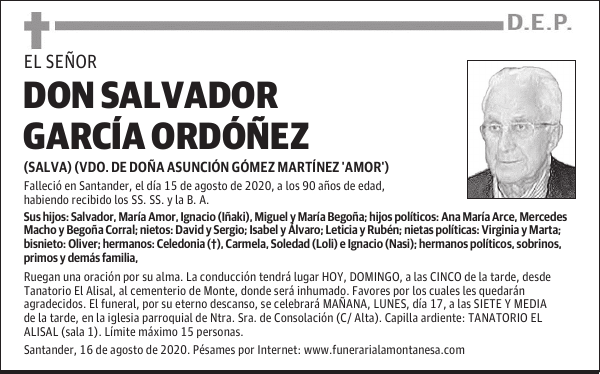 DON SALVADOR GARCÍA ORDÓÑEZ