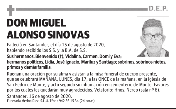 DON MIGUEL ALONSO SINOVAS