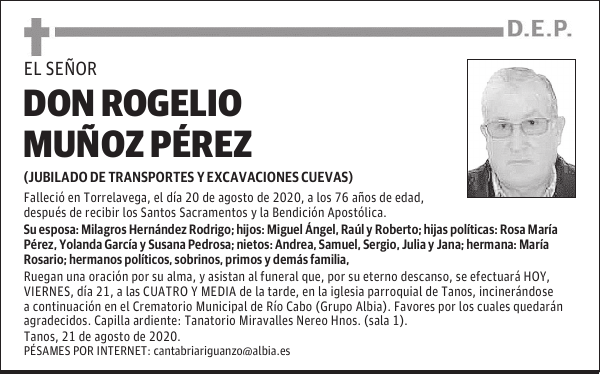 DON ROGELIO MUÑOZ PÉREZ
