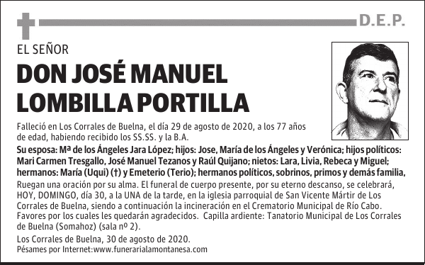 DON JOSÉ MANUEL LOMBILLA PORTILLA