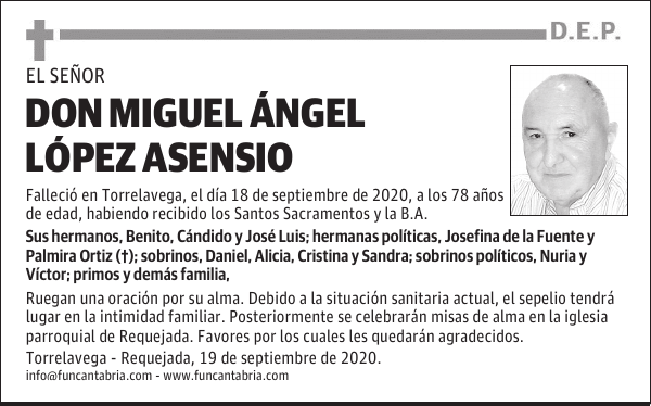 DON MIGUEL ÁNGEL LÓPEZ ASENSIO