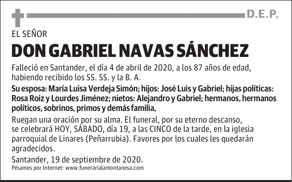 DON GABRIEL NAVAS SÁNCHEZ