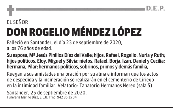 DON ROGELIO MÉNDEZ LÓPEZ