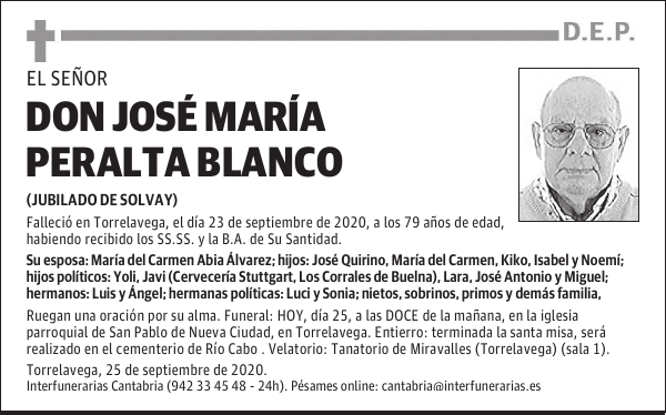 DON JOSÉ MARÍA PERALTA BLANCO