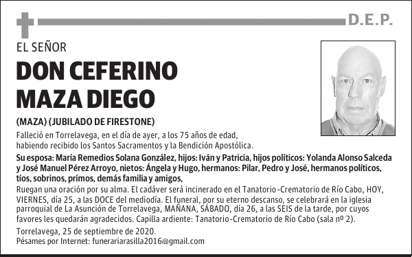 DON CEFERINO MAZA DIEGO