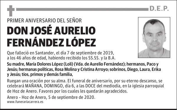 DON JOSÉ AURELIO FERNÁNDEZ LÓPEZ