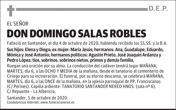 DON DOMINGO SALAS ROBLES