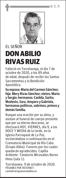 DON ABILIO RIVAS RUIZ