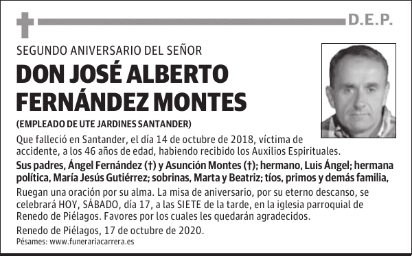 DON JOSÉ ALBERTO FERNÁNDEZ MONTES