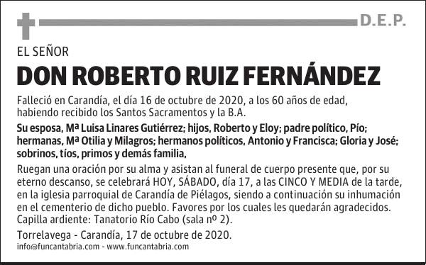 DON ROBERTO RUIZ FERNÁNDEZ