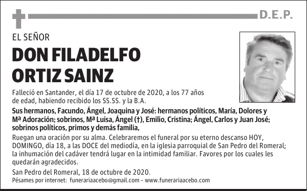 DON FILADELFO ORTIZ SAINZ