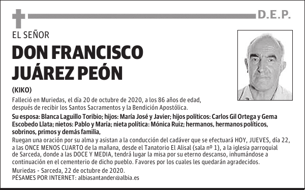 DON FRANCISCO JUÁREZ PEÓN