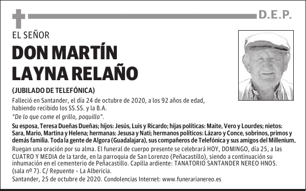 DON MARTÍN LAYNA RELAÑO