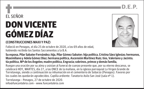 DON VICENTE GÓMEZ DÍAZ