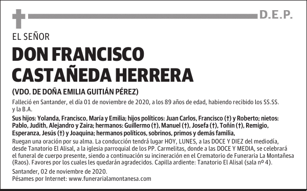 DON FRANCISCO CASTAÑEDA HERRERA