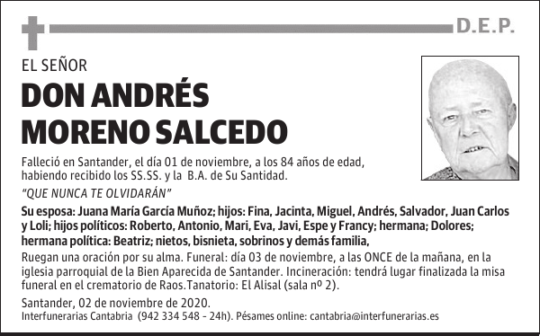 DON ANDRÉS MORENO SALCEDO